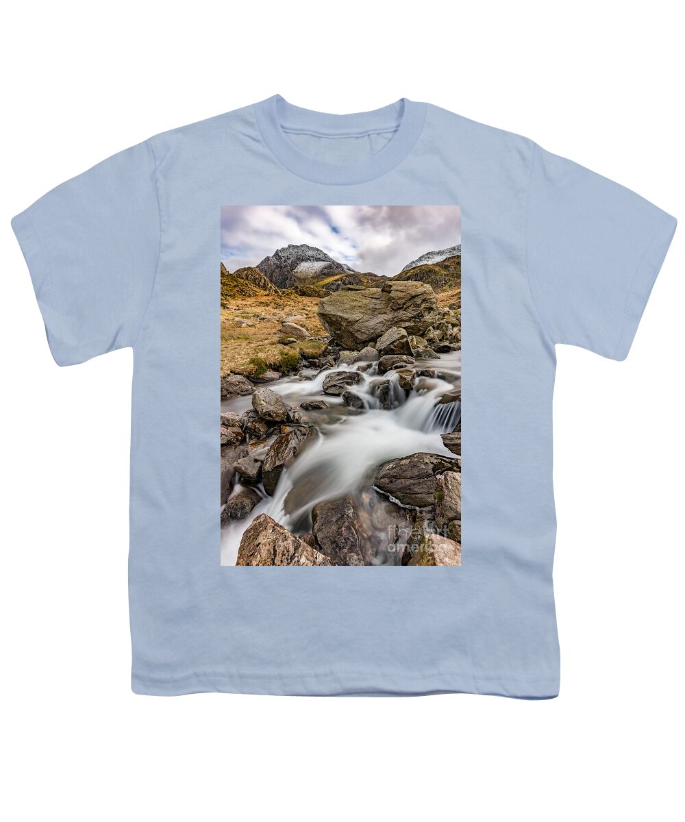 Tryfan Mountain Youth T-Shirt featuring the photograph Winter Landscape #1 by Adrian Evans
