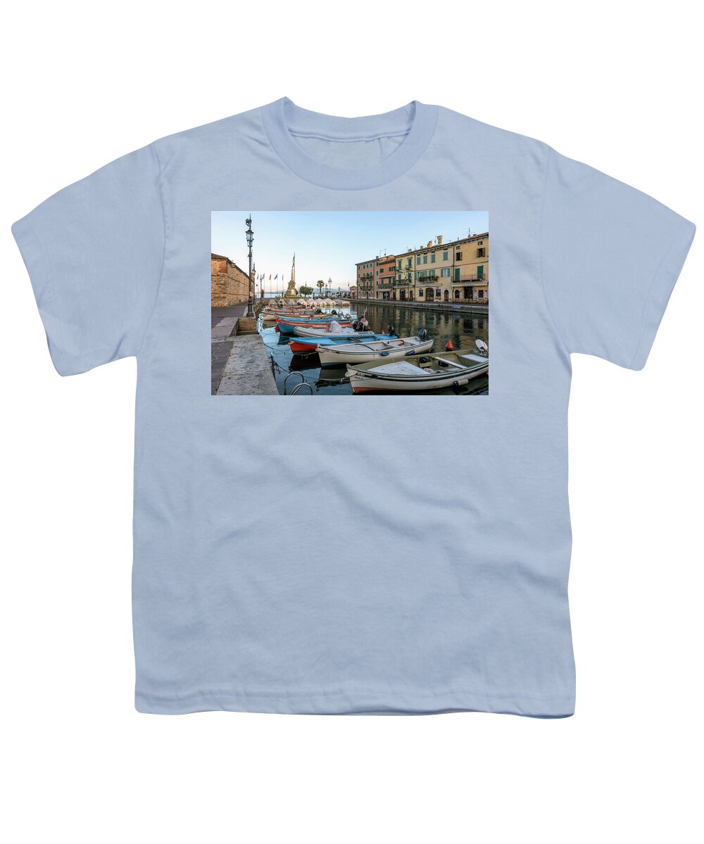 Lazise Youth T-Shirt featuring the photograph Lazise - Italy #2 by Joana Kruse