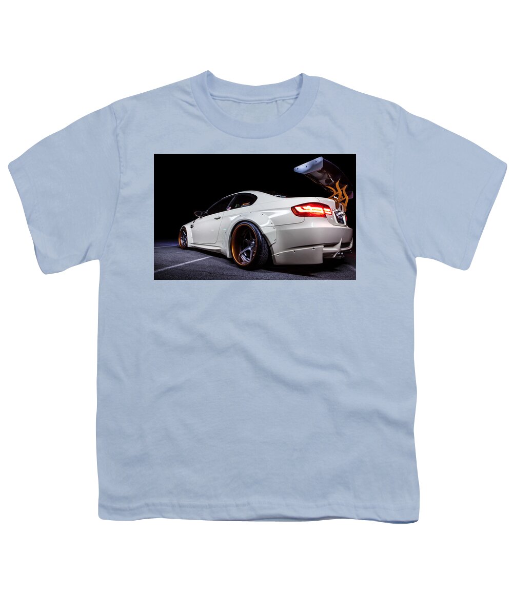 Bmw Youth T-Shirt featuring the digital art BMW #23 by Super Lovely