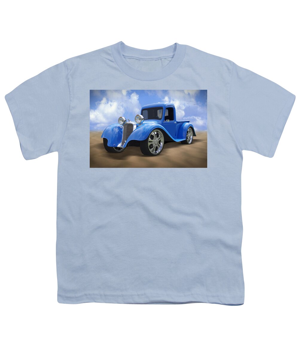Dodge Youth T-Shirt featuring the photograph 34 Dodge Pickup by Mike McGlothlen