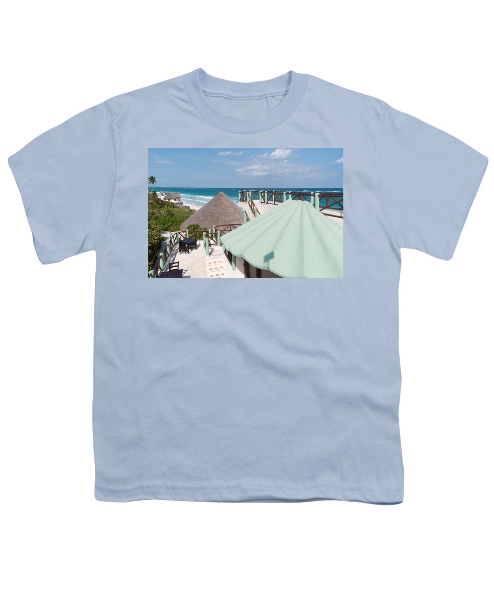 Mexico Quintana Roo Youth T-Shirt featuring the digital art Sian Ka'an Biosphere #6 by Carol Ailles