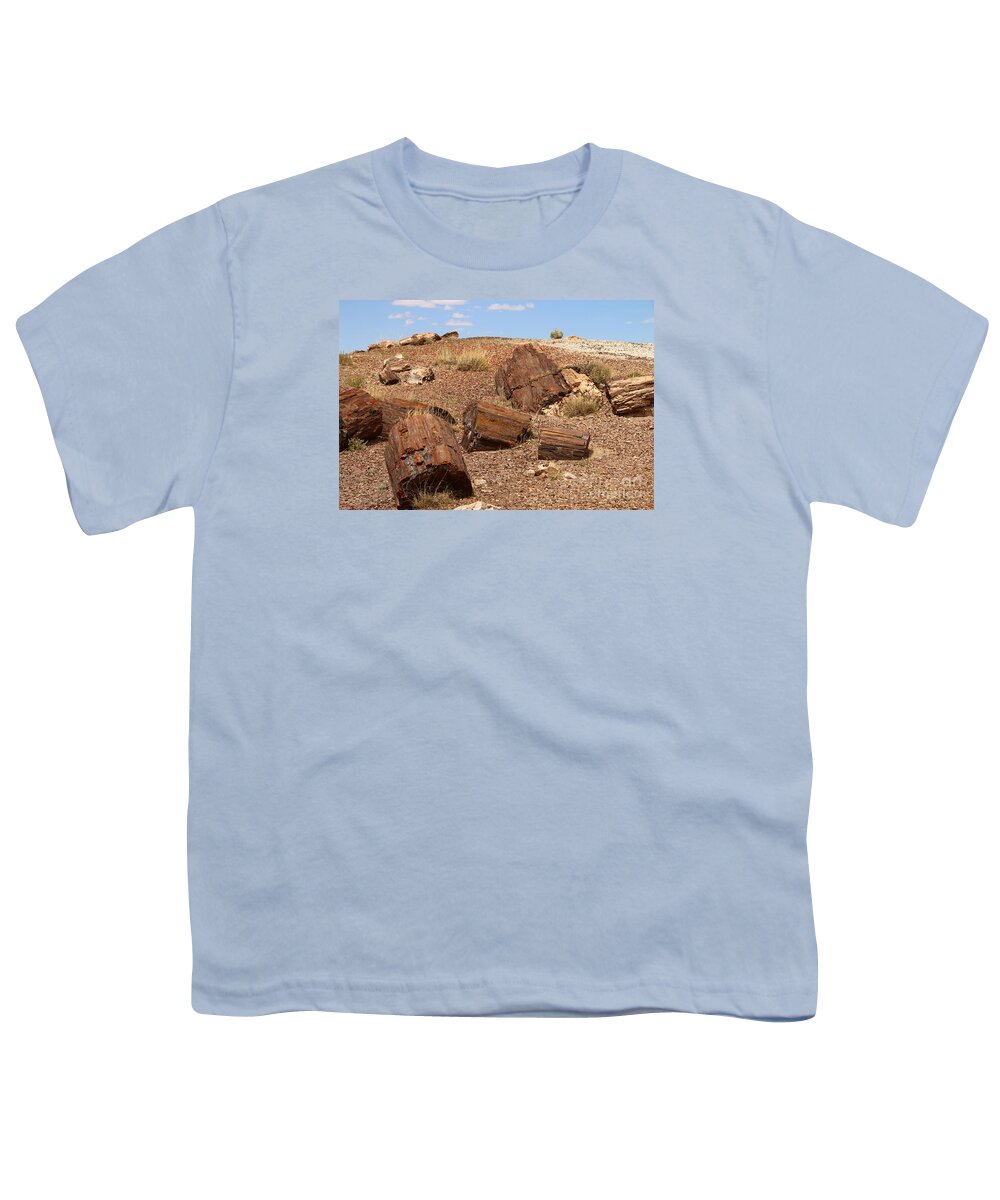 Log Youth T-Shirt featuring the photograph A Fallen Forest by Christiane Schulze Art And Photography