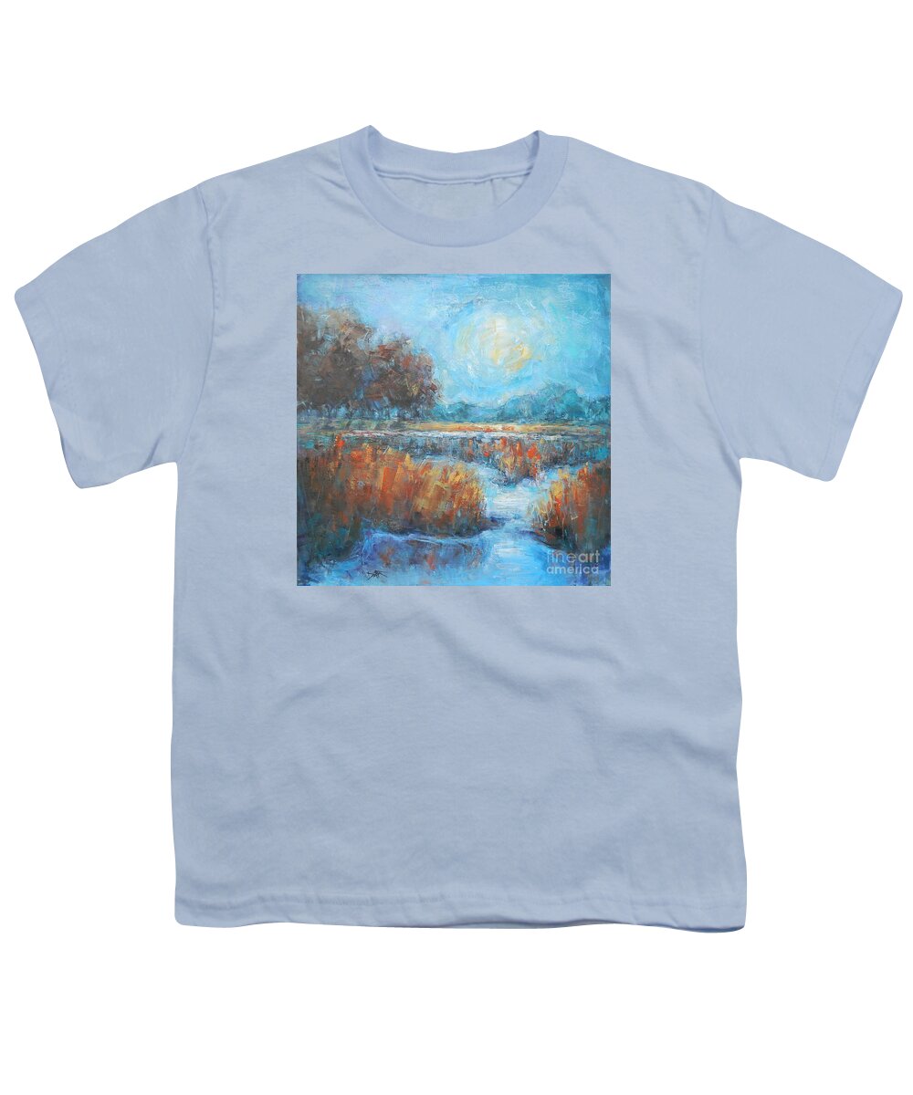 Landscape Youth T-Shirt featuring the painting A Place in the Sun by Dan Campbell