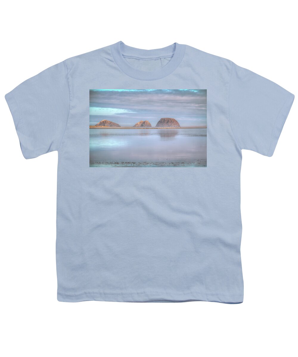 Three Arch Rocks Youth T-Shirt featuring the photograph Across the Bay by Kristina Rinell