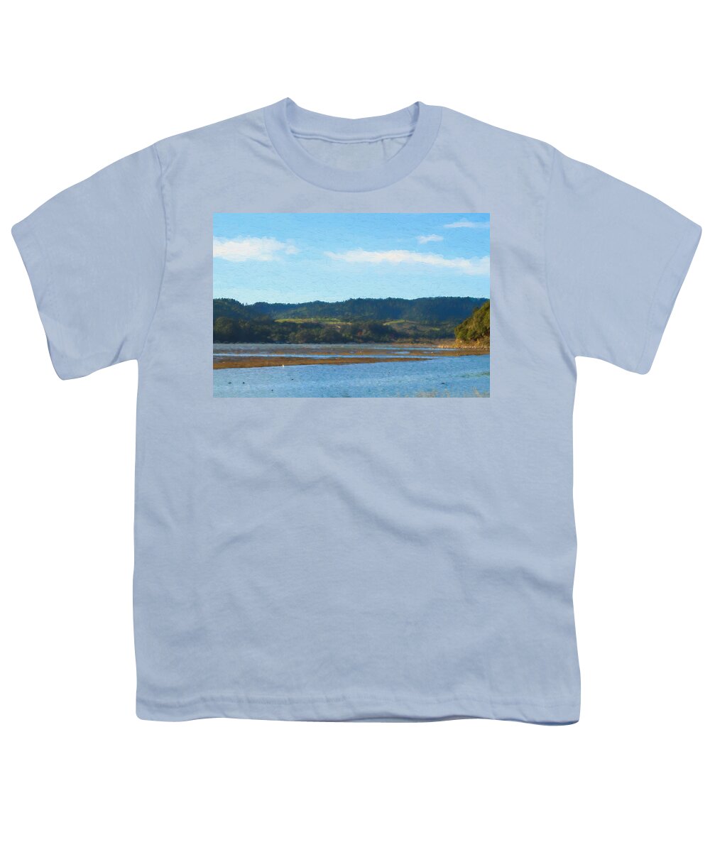 Afternoon At Marin Wetlands Youth T-Shirt featuring the photograph Afternoon at Marin Wetlands by Bonnie Follett
