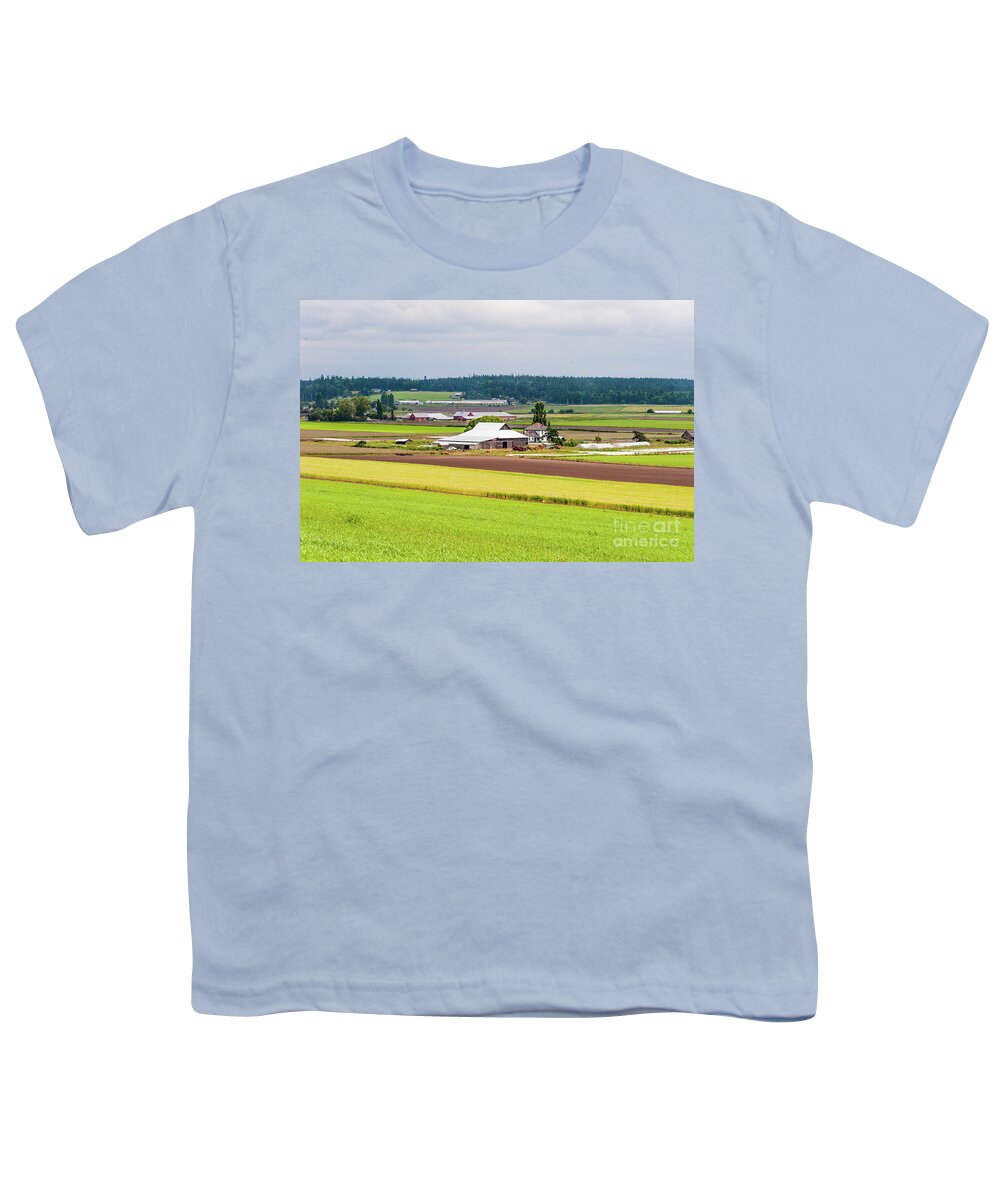 Landscape Youth T-Shirt featuring the photograph Alfalfa Farms by Charles McCleanon