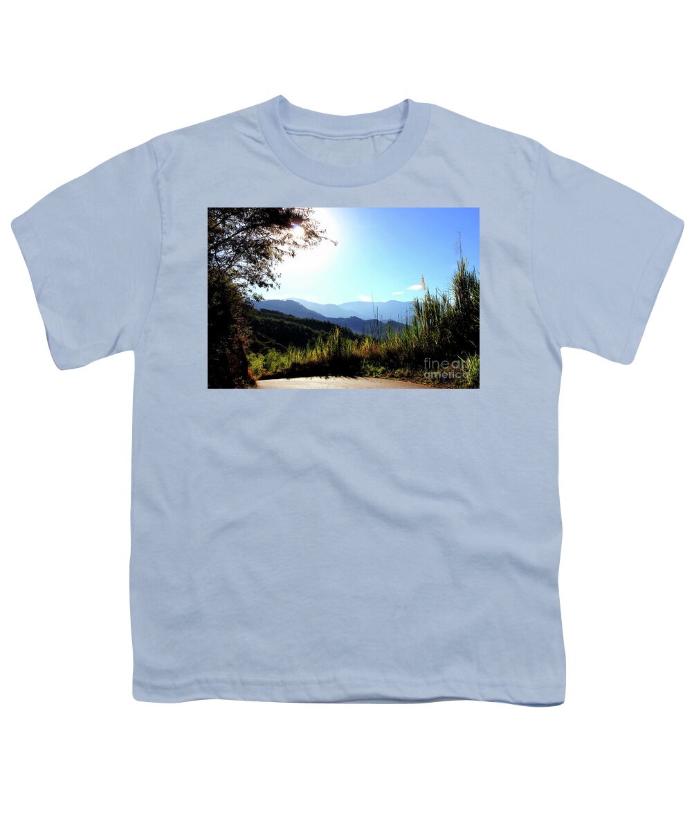 Road Youth T-Shirt featuring the photograph Beautiful Colombia Near Rio Frio by Al Bourassa