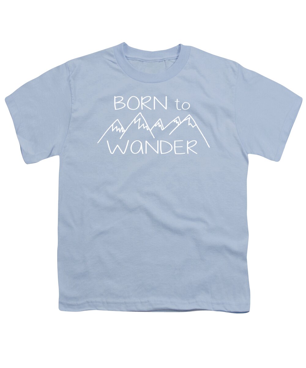 Born To Wander Youth T-Shirt featuring the digital art Born to Wander by Heather Applegate