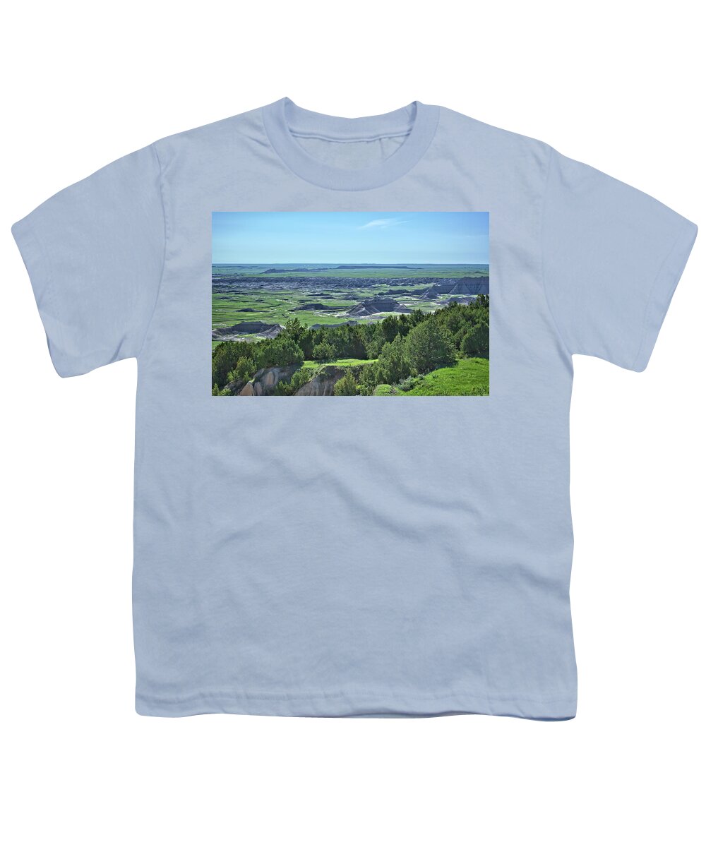 Badlands Youth T-Shirt featuring the photograph Cliff Shelf 2 by Bonfire Photography