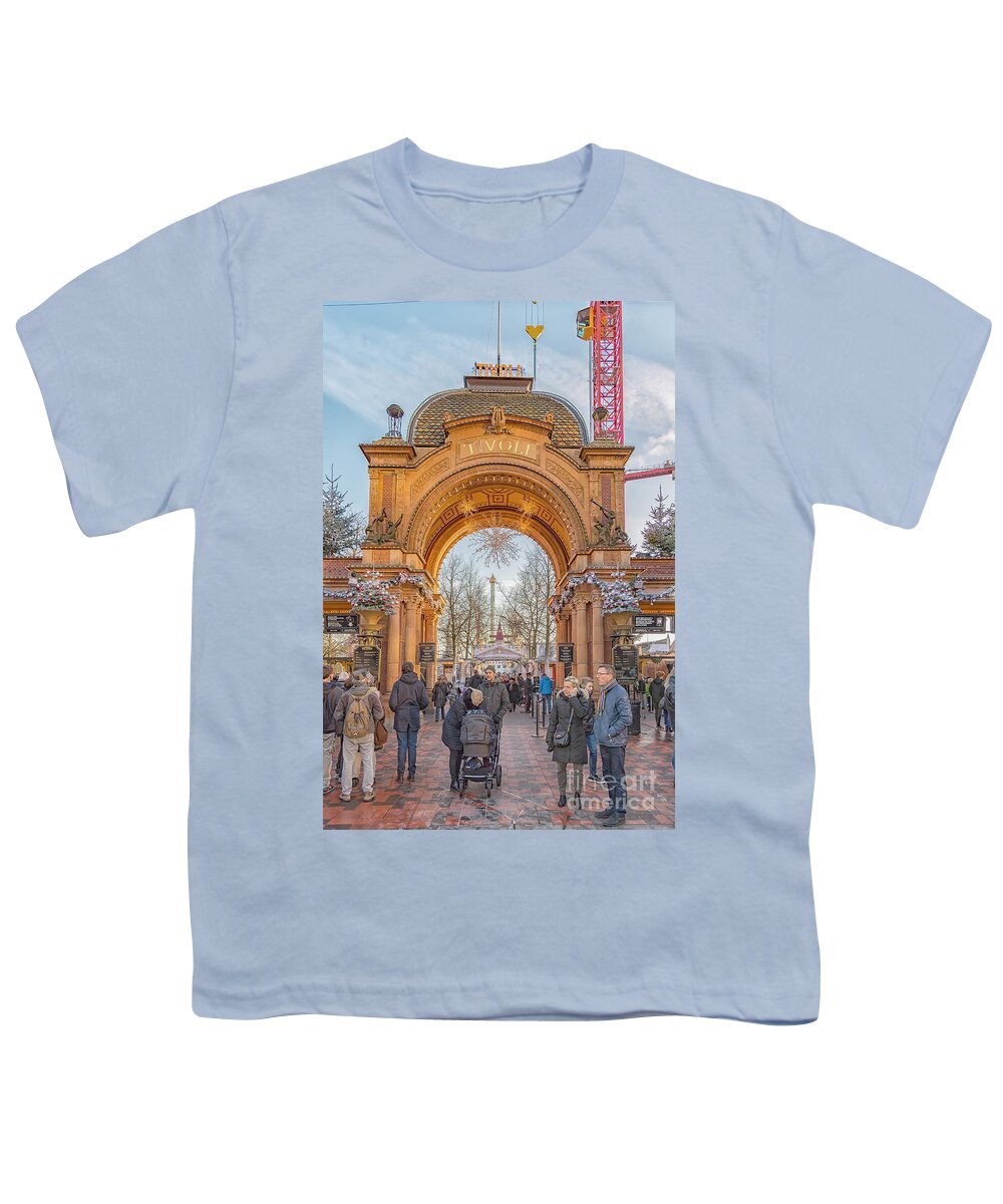 Copenhagen Tivoli Gardens Youth T-Shirt by Antony Fine Art America