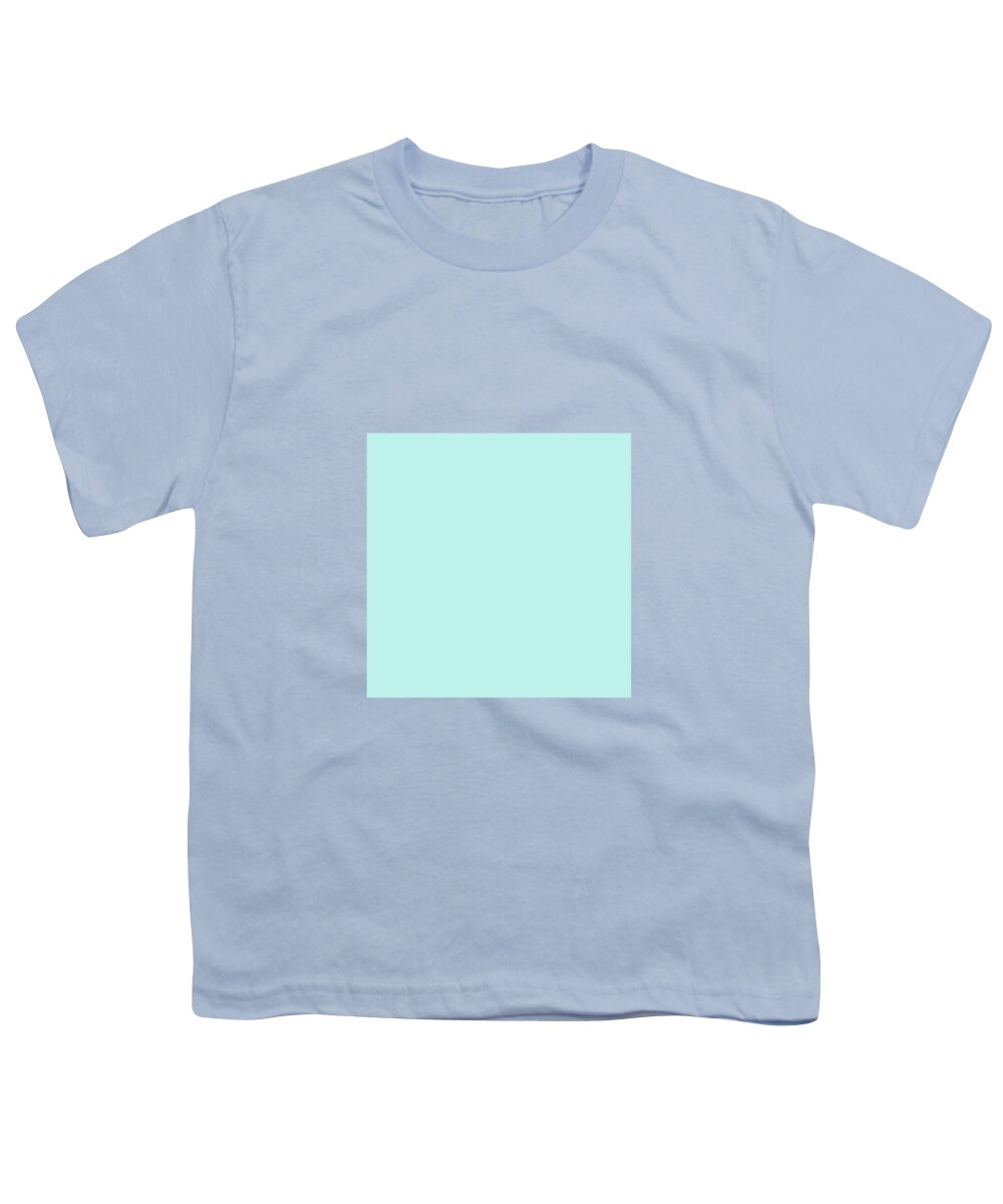 Colour Blocks Youth T-Shirt featuring the photograph Cyan Ultra Soft Pastels Colour Palette by Sharon Mau