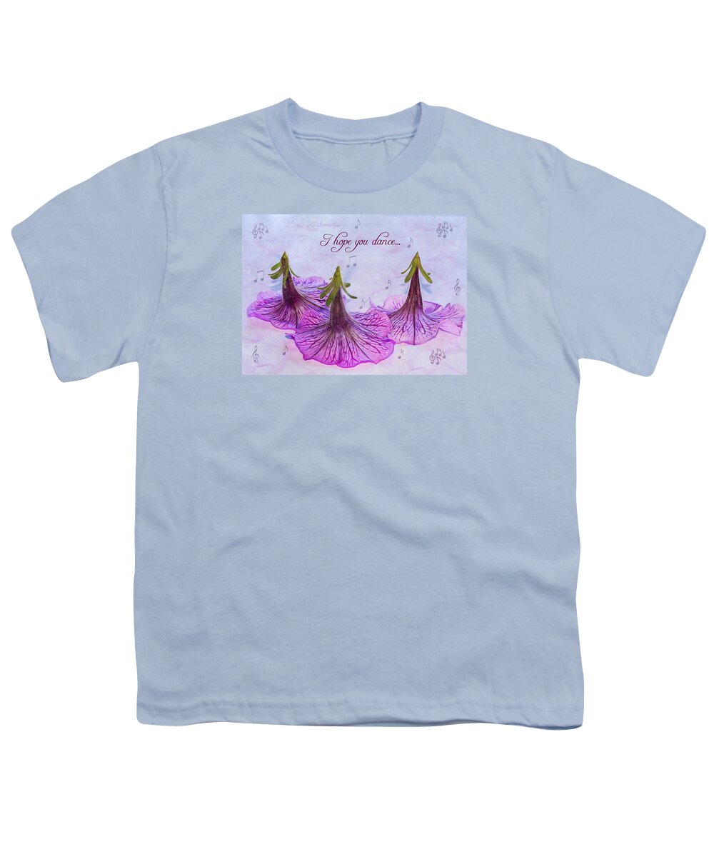 Petunia Youth T-Shirt featuring the photograph Dance by Cathy Kovarik