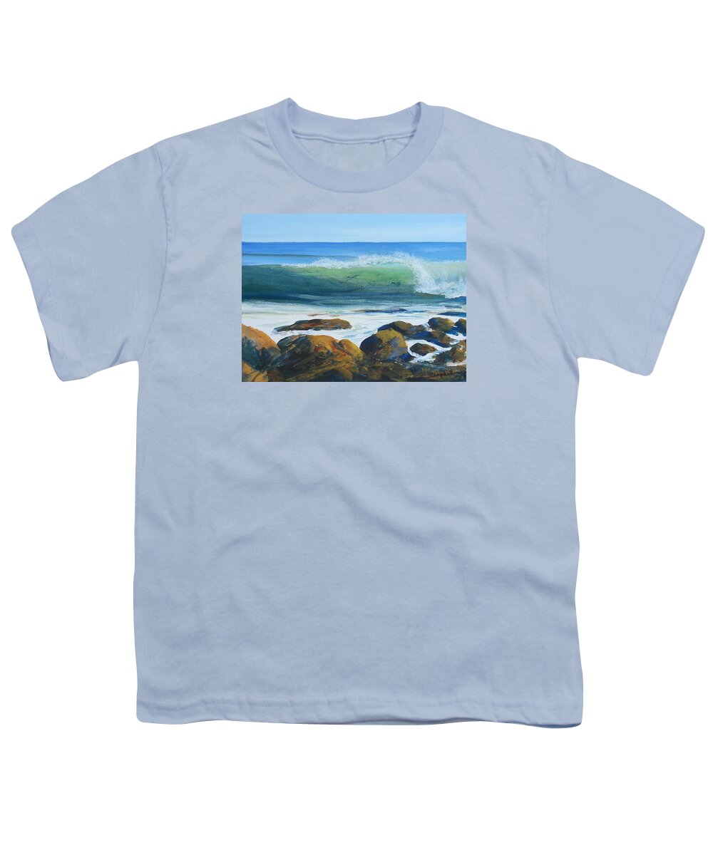 Beach Youth T-Shirt featuring the painting El Cap on the top by Jeffrey Campbell