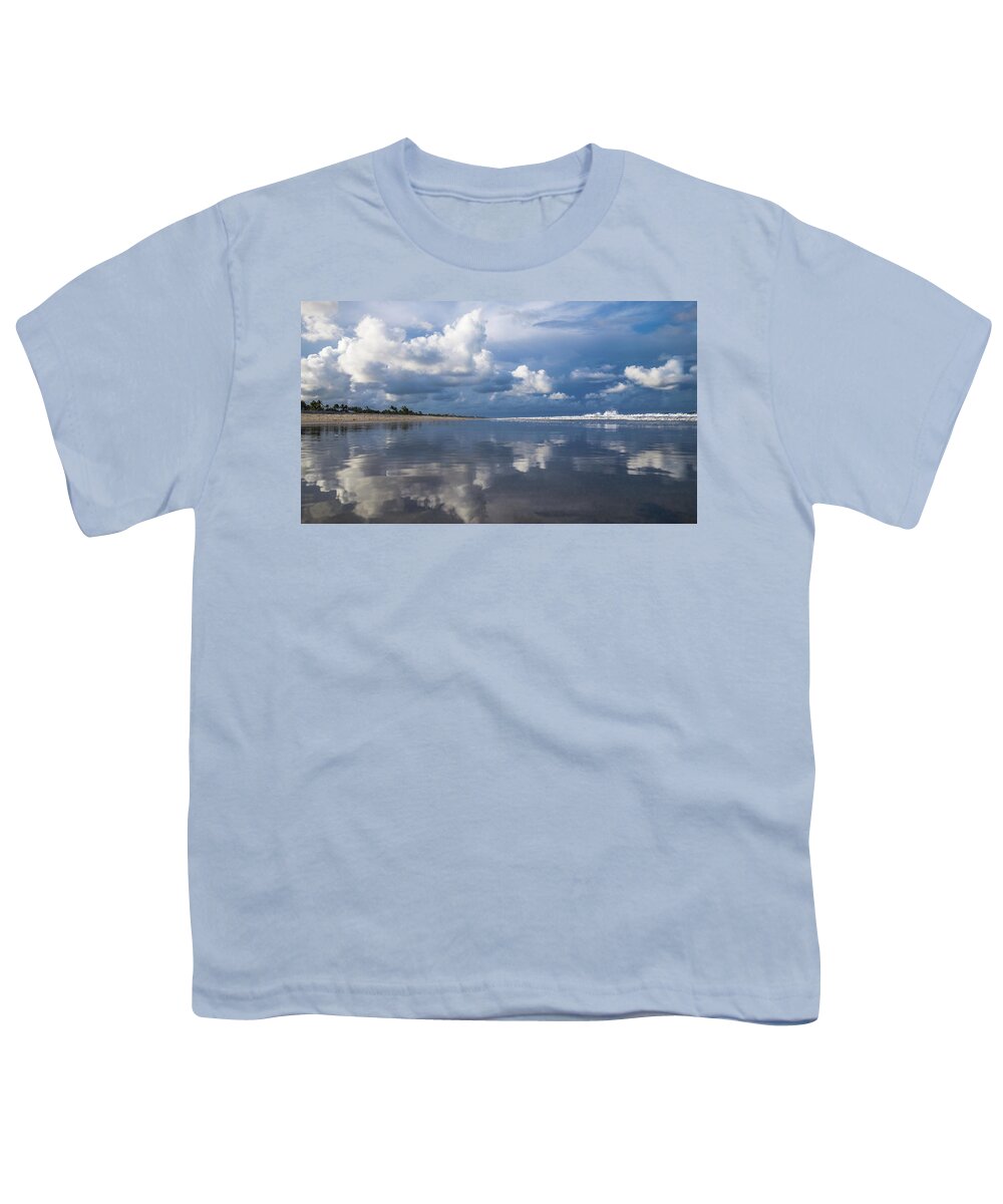 Lorida Youth T-Shirt featuring the photograph Evening Beach Walk 2 Delray Beach Florida by Lawrence S Richardson Jr