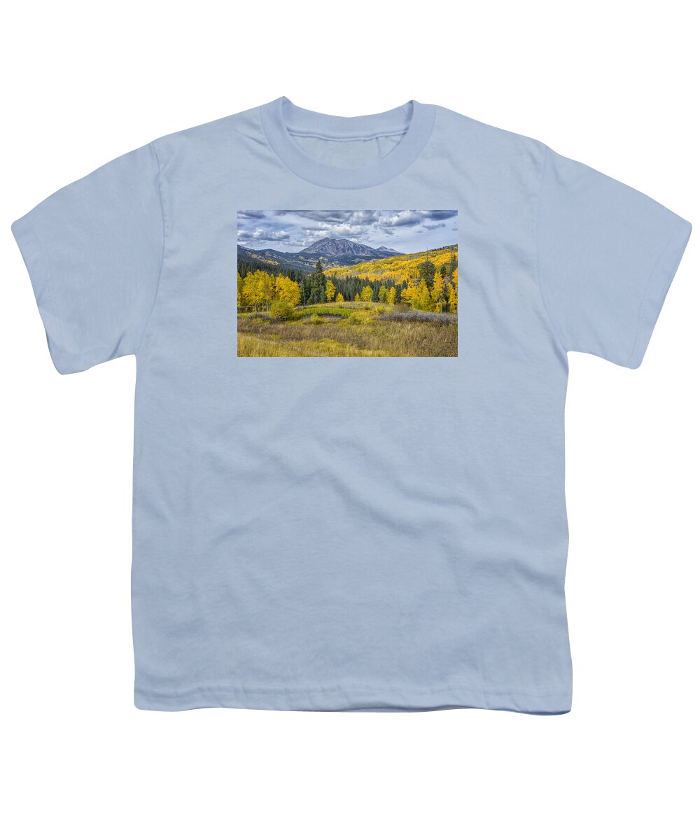Colorado Youth T-Shirt featuring the photograph Fall in the Rockies Colorado DSC07164-5 by Greg Kluempers