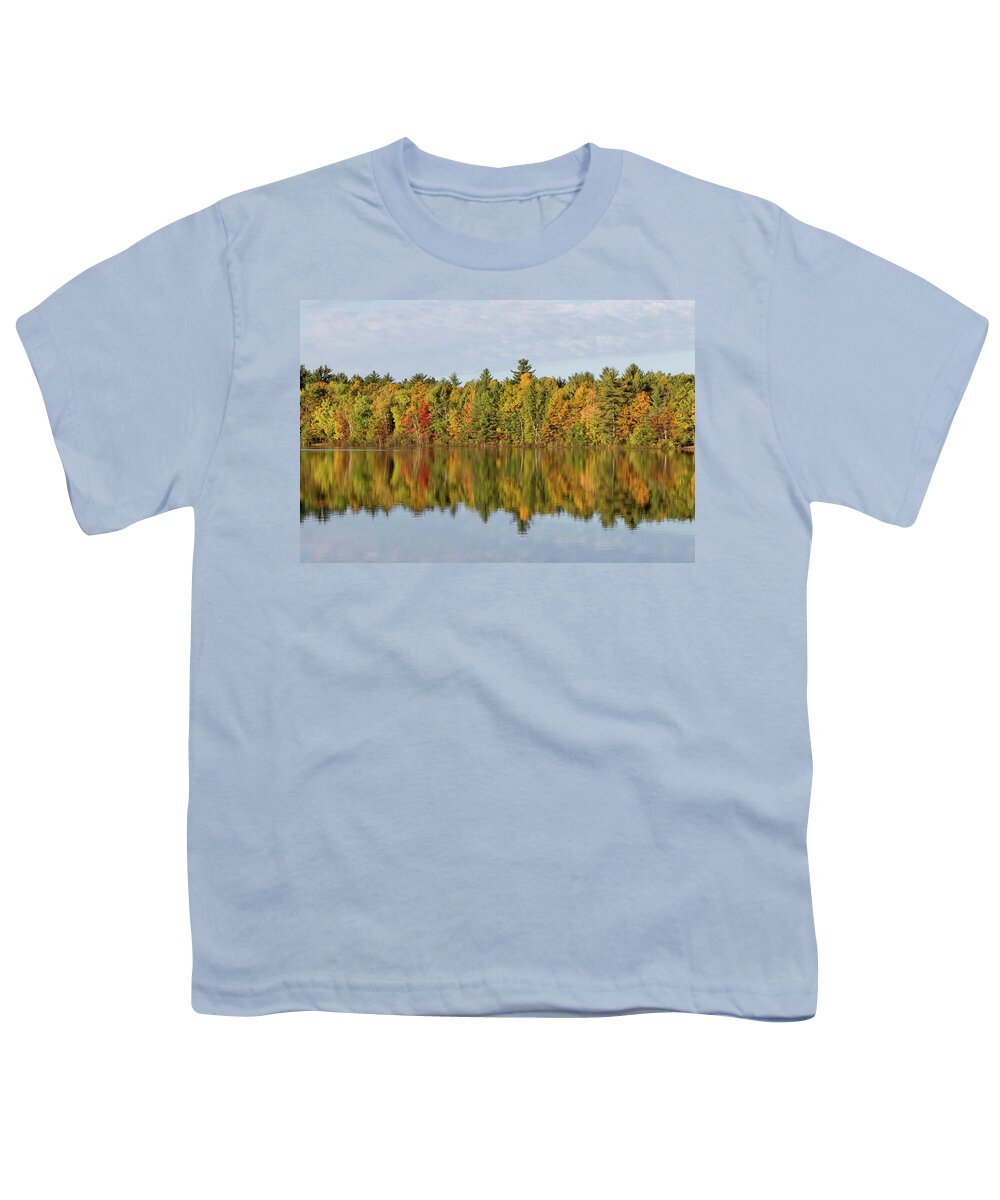 Fall Youth T-Shirt featuring the photograph Firefly Lake Reflection #2 by Paul Schultz