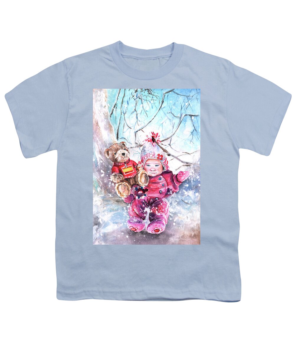 Truffle Mcfurry Youth T-Shirt featuring the painting Georgia And Pedro by Miki De Goodaboom