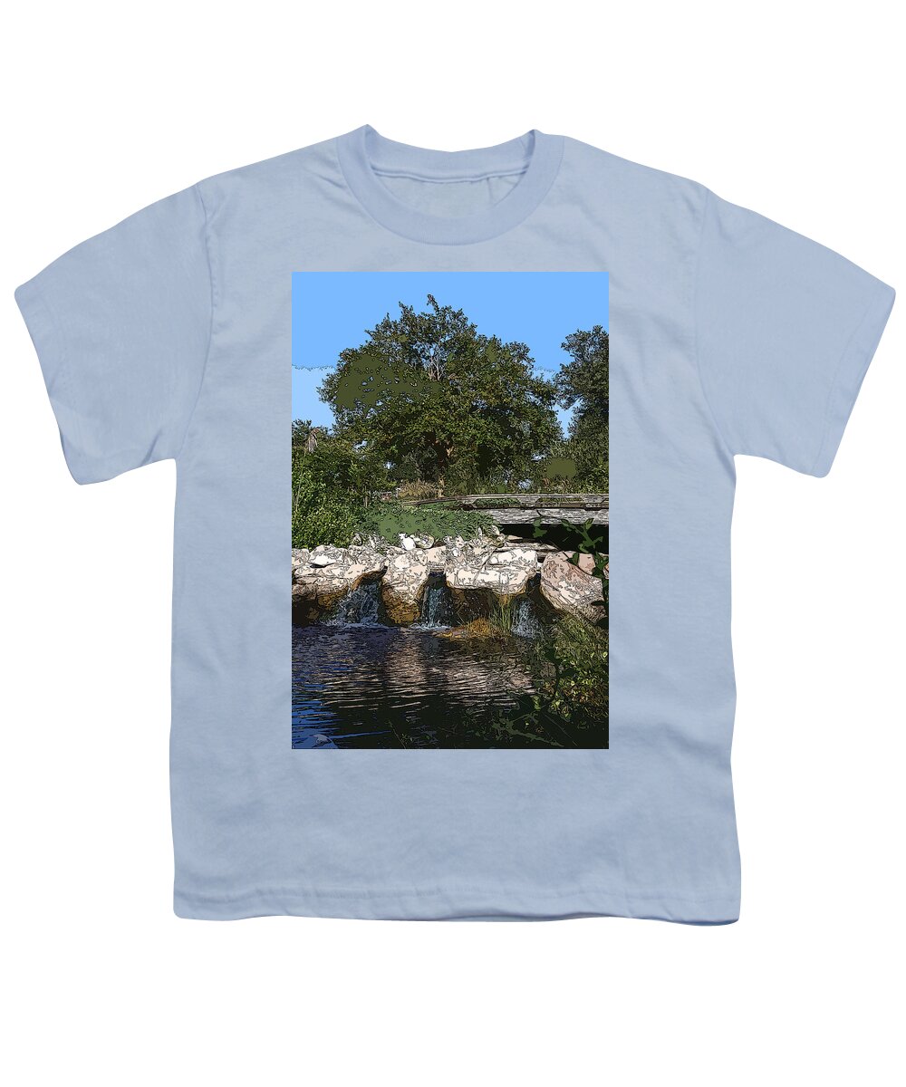 Landscape Youth T-Shirt featuring the photograph Glen Brook Rill by James Rentz