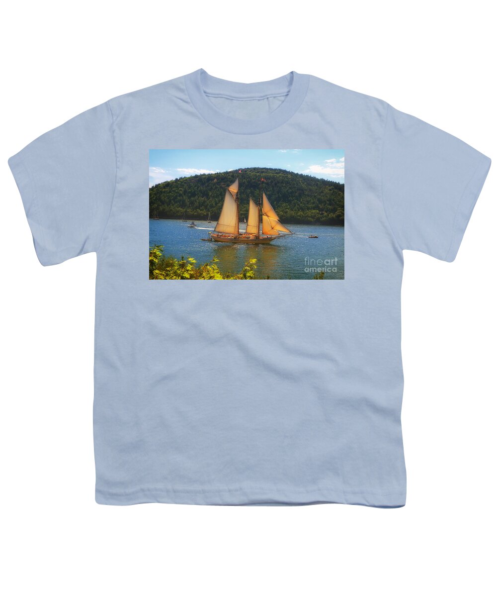 Tall Ship Youth T-Shirt featuring the photograph Grandiose by Elizabeth Dow