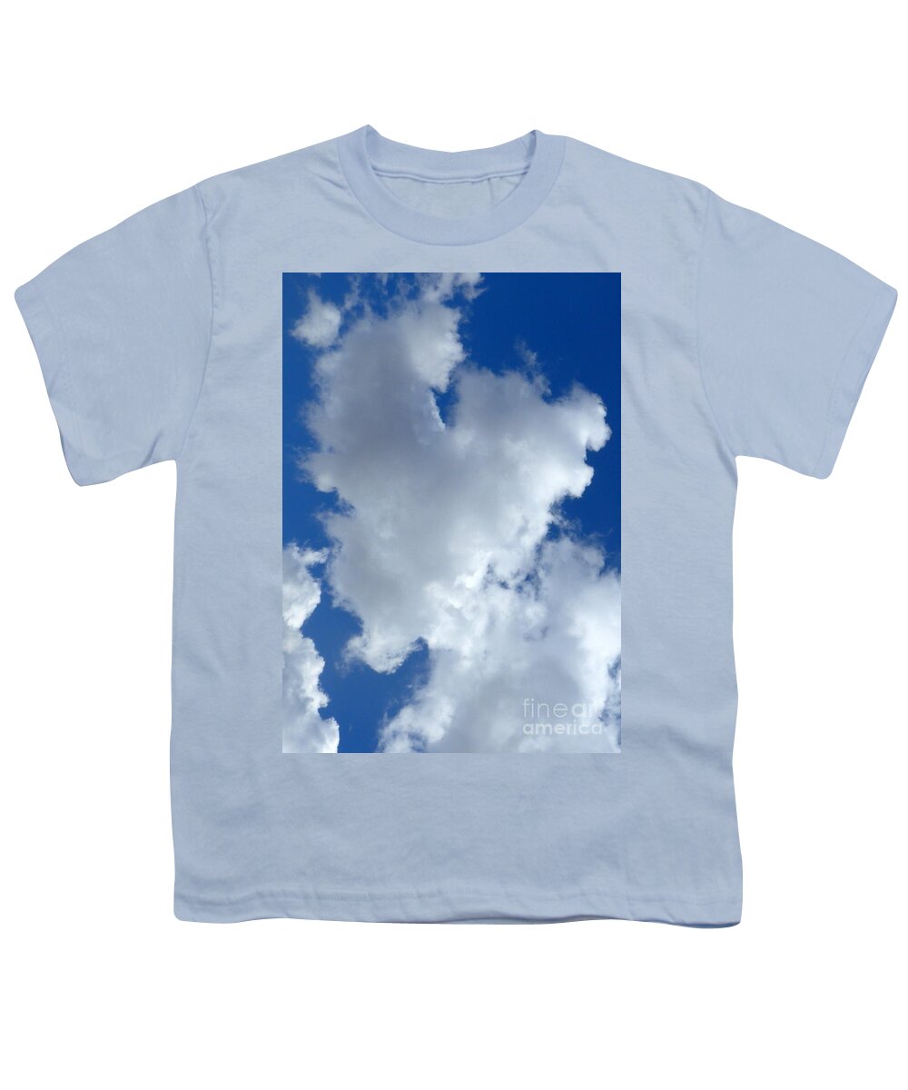 Sedona Youth T-Shirt featuring the photograph Heart Cloud Sedona Sky by Mars Besso