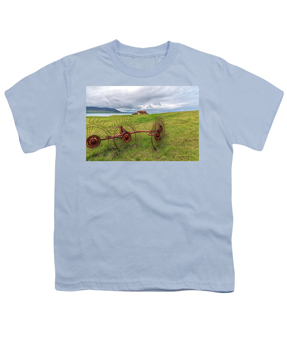 Iceland Youth T-Shirt featuring the photograph Icelandic Farm by Tom Singleton