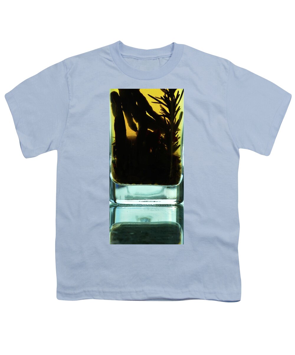 Olive Oil Youth T-Shirt featuring the photograph In Glass by Lyle Crump