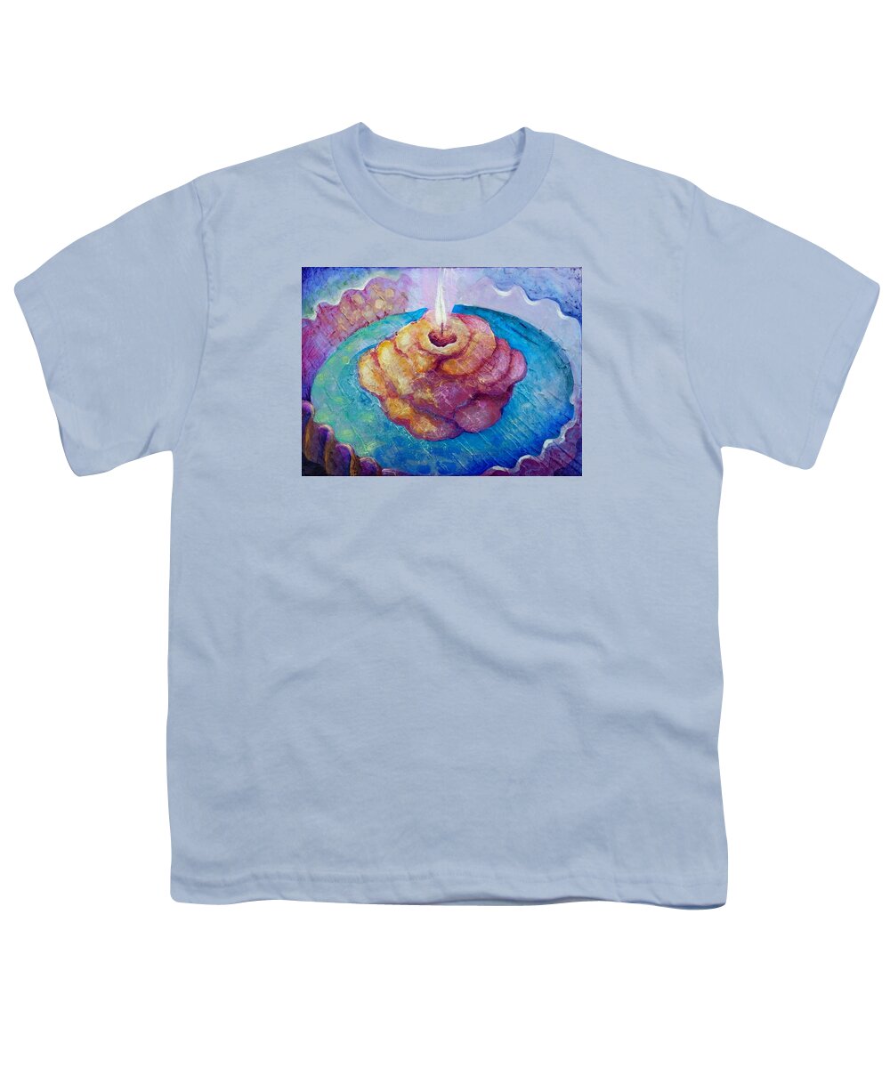 Intention Youth T-Shirt featuring the painting Intention by Corey Habbas
