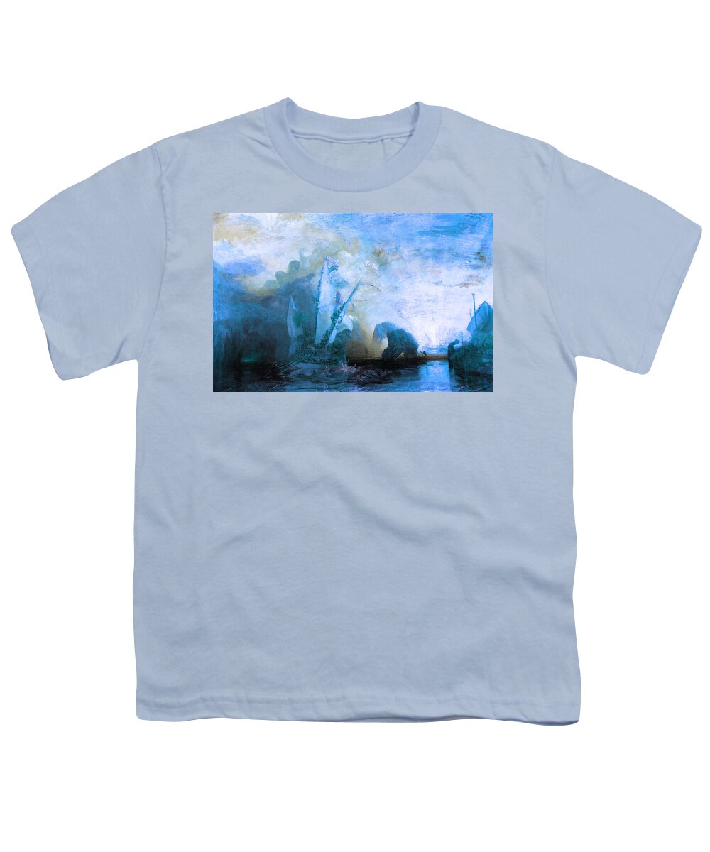 Post Modern Art Youth T-Shirt featuring the digital art Inv Blend 20 Turner by David Bridburg