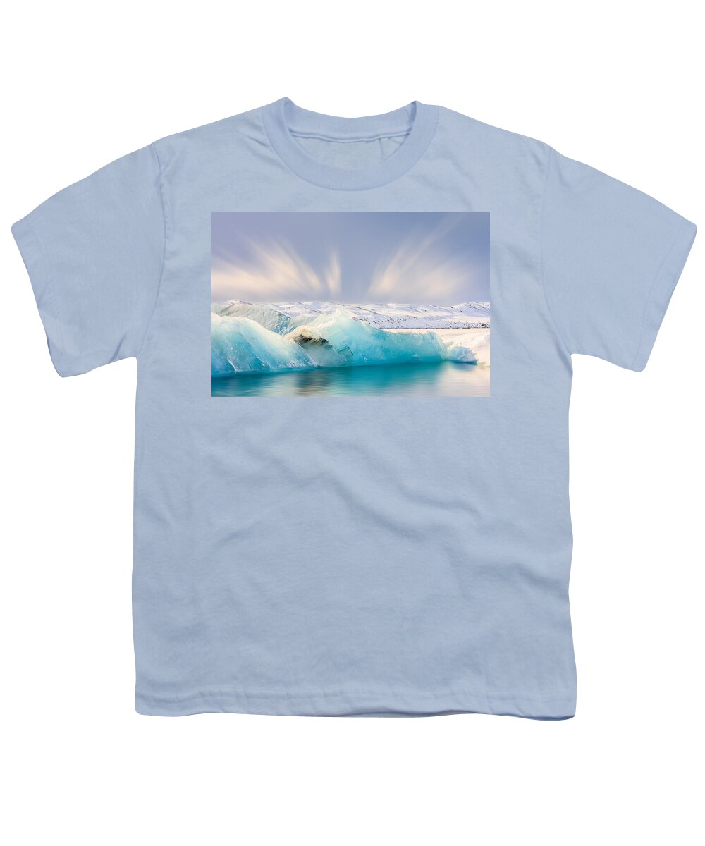 Cloud Youth T-Shirt featuring the photograph Jokulsarlon Glacier Lagoon by Sue Leonard