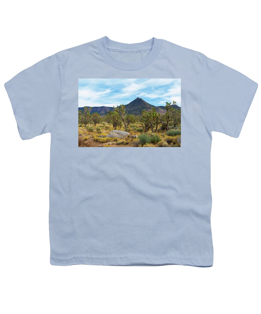 Joshua Tree Forest Youth T-Shirt featuring the photograph Joshua Tree Forest by Bonnie Follett