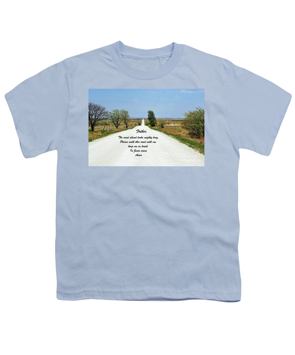 Kansas Youth T-Shirt featuring the photograph Kansas road by Merle Grenz