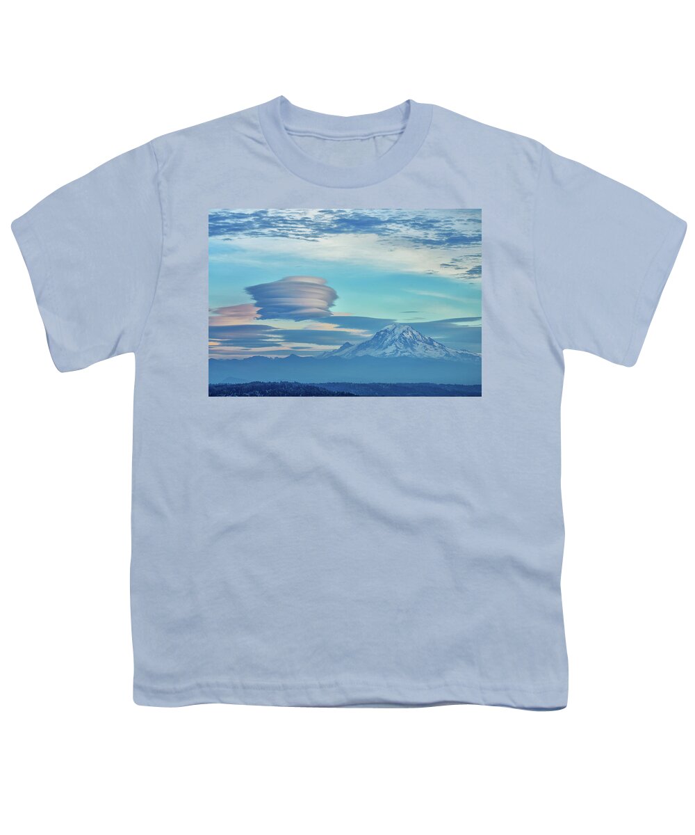 Lenticular Youth T-Shirt featuring the photograph Lenticular Cloud by Jerry Cahill