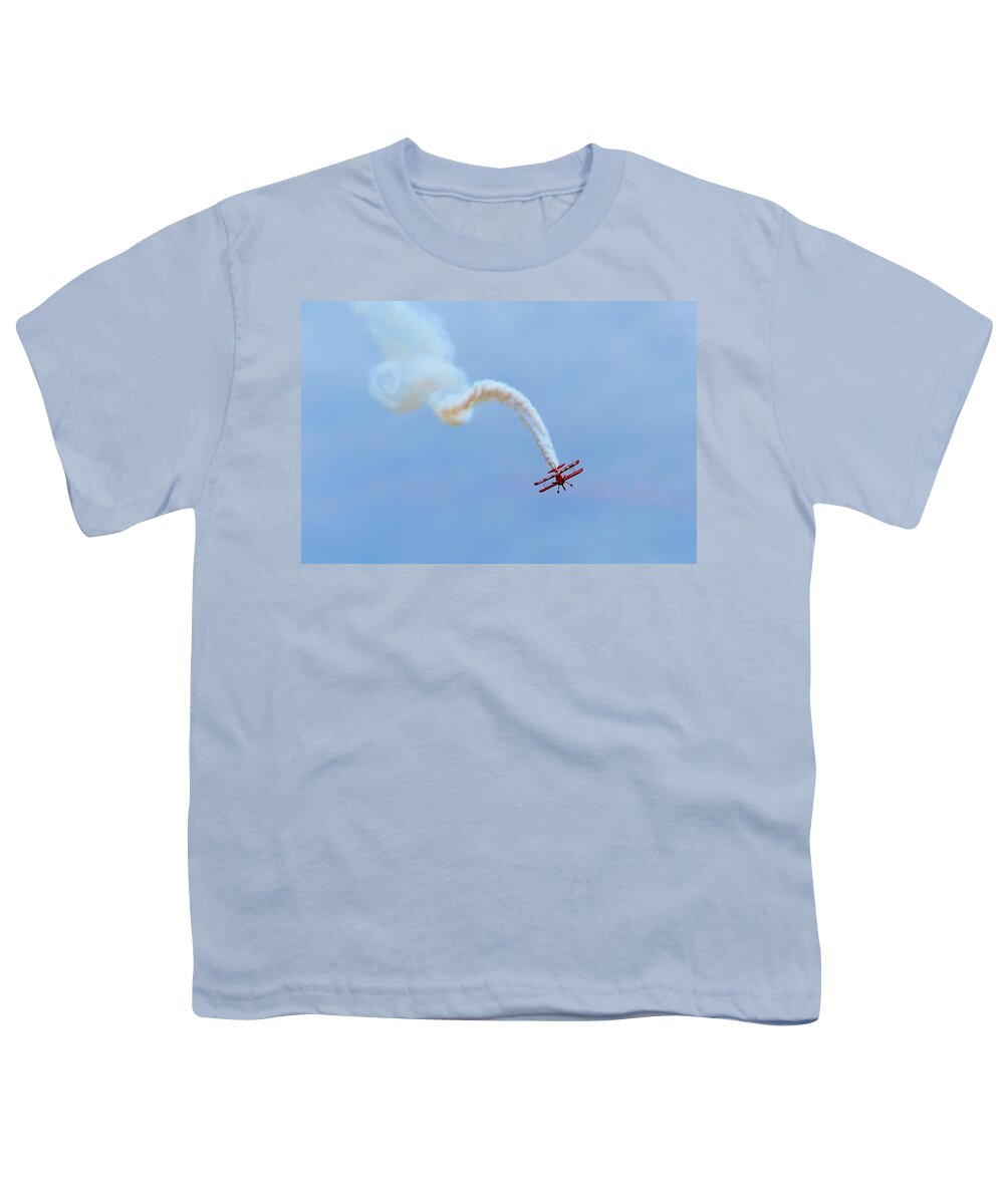 Aircraft Youth T-Shirt featuring the photograph Loop to Loop by Jack R Perry