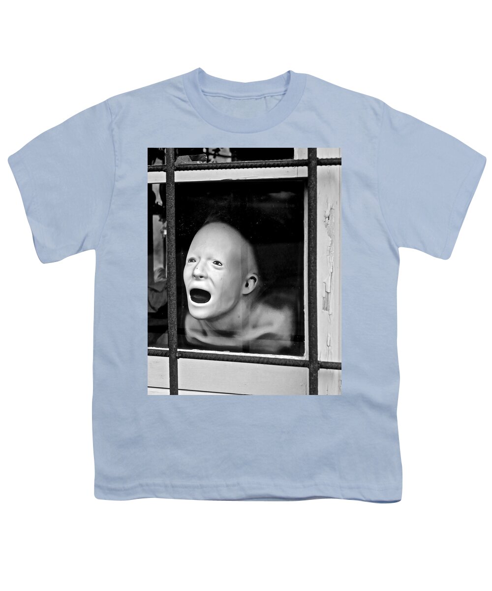 Black & White Photo Youth T-Shirt featuring the photograph Make me Wanna Holler by Mike Reilly