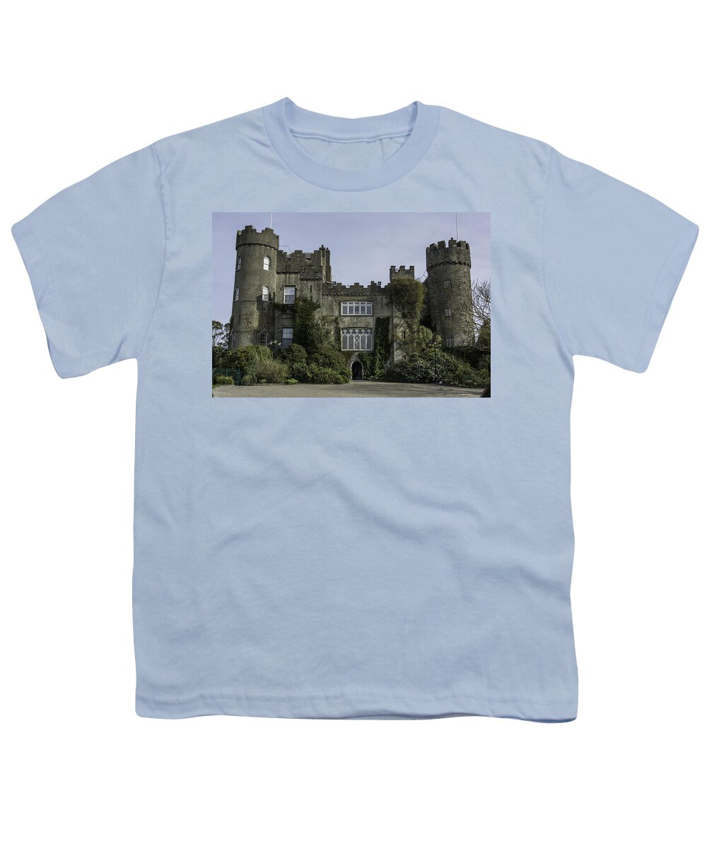 Original Youth T-Shirt featuring the photograph Malahide Castle, Dublin, Ireland by WAZgriffin Digital