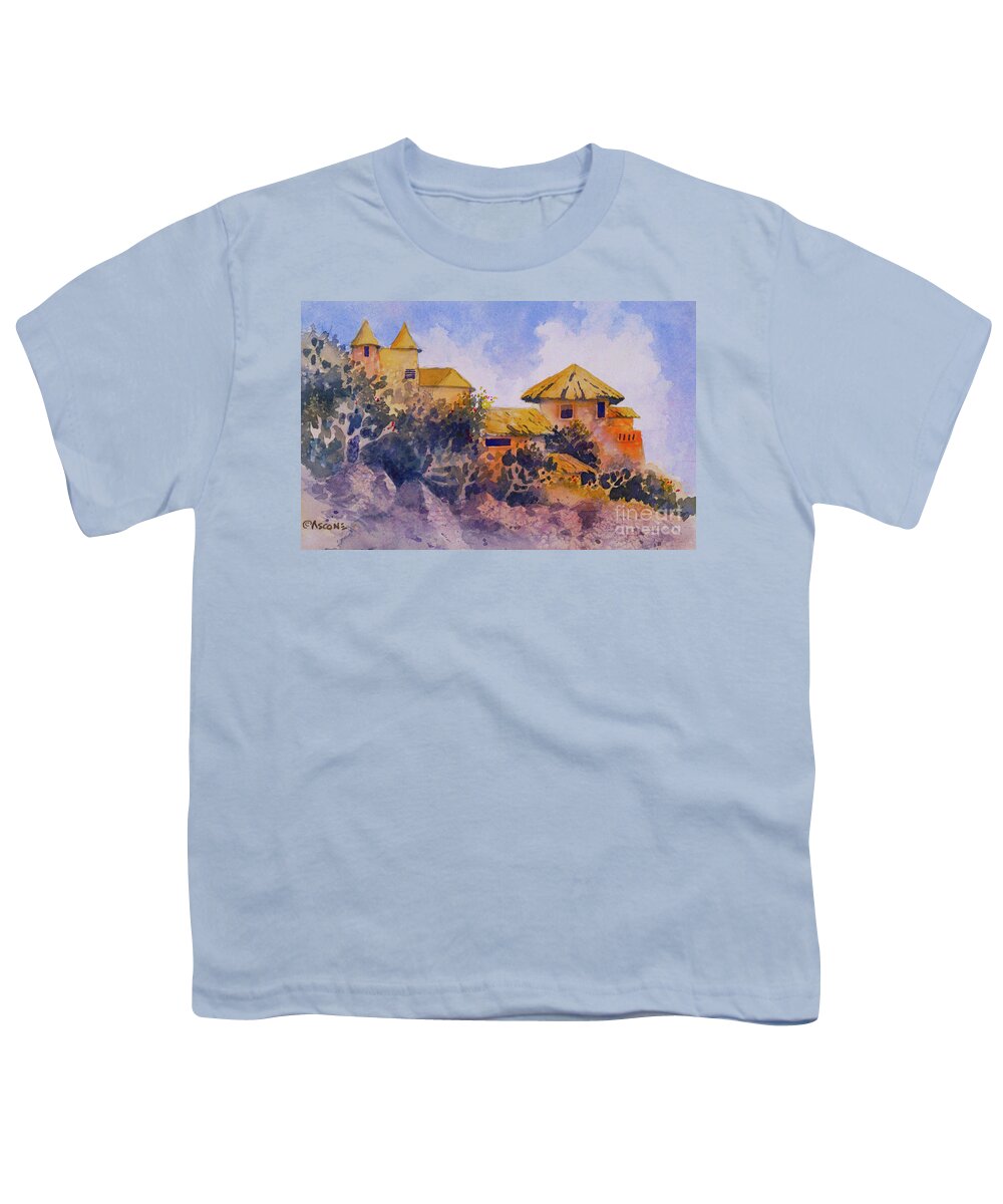 Mexico Sketch Youth T-Shirt featuring the painting Mexico Sketch by Teresa Ascone