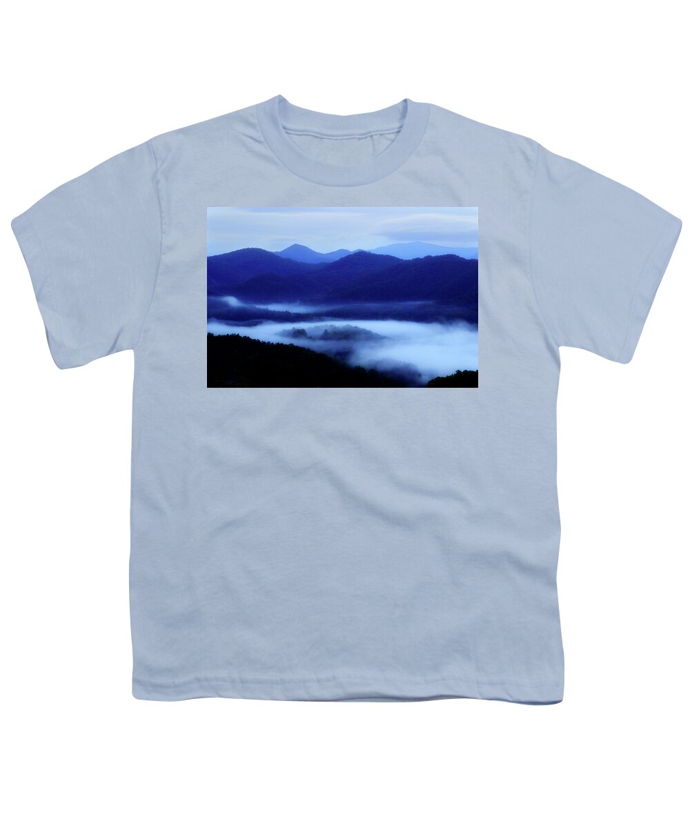 Smoky Mountains Youth T-Shirt featuring the photograph Morning Blush by Mike Eingle