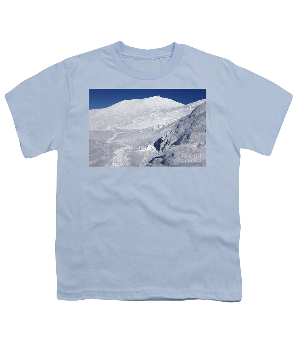 White Mountains Youth T-Shirt featuring the photograph Mount Washington - White Mountain New Hampshire USA Winter by Erin Paul Donovan