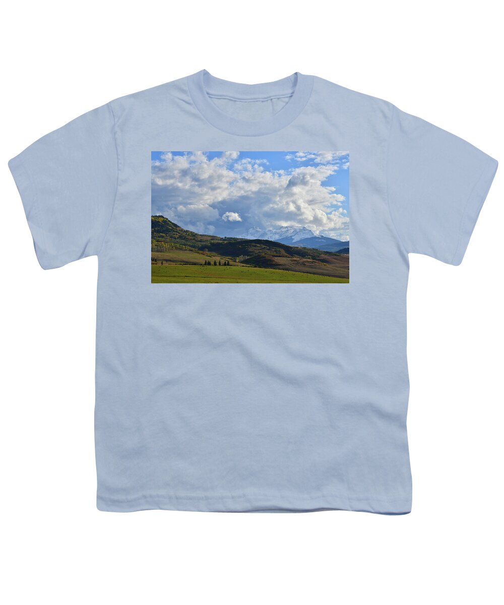 Colorado Youth T-Shirt featuring the photograph Mt. Wilson from Last Dollar Road by Ray Mathis