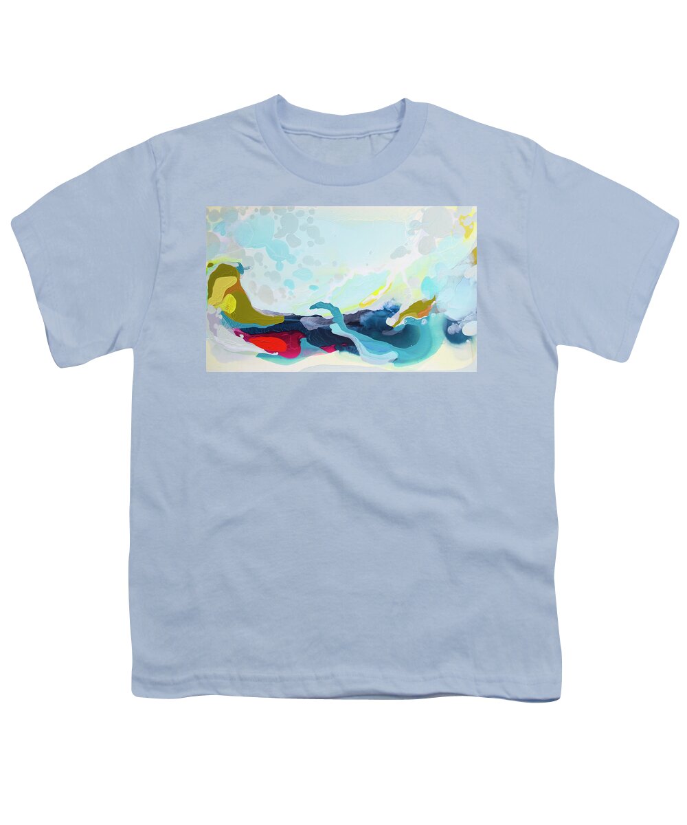 Abstract Youth T-Shirt featuring the painting My Heart, Your Soul by Claire Desjardins