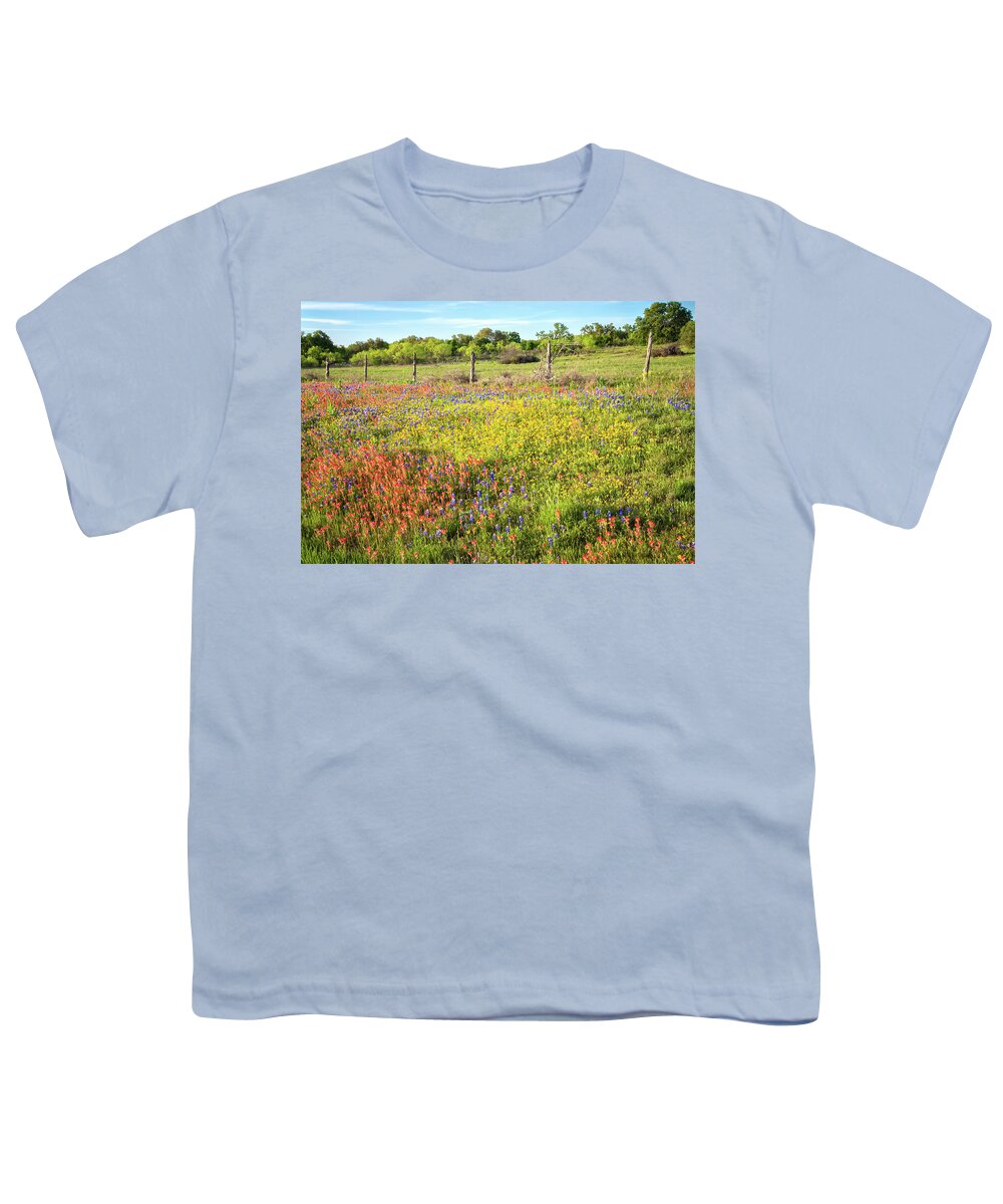 Springtime Youth T-Shirt featuring the photograph Nature's Spring Quilt Show by Lynn Bauer