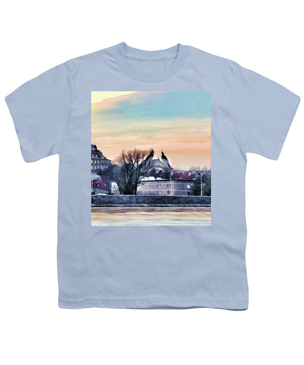  Youth T-Shirt featuring the photograph Old Town in Warsaw # 16 4/4 by Aleksander Rotner
