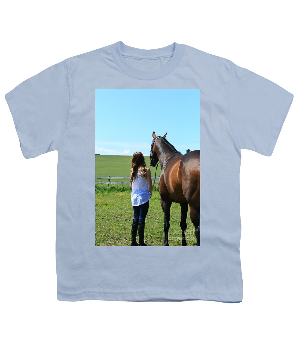  Youth T-Shirt featuring the photograph Paige-Lacey22 by Life With Horses