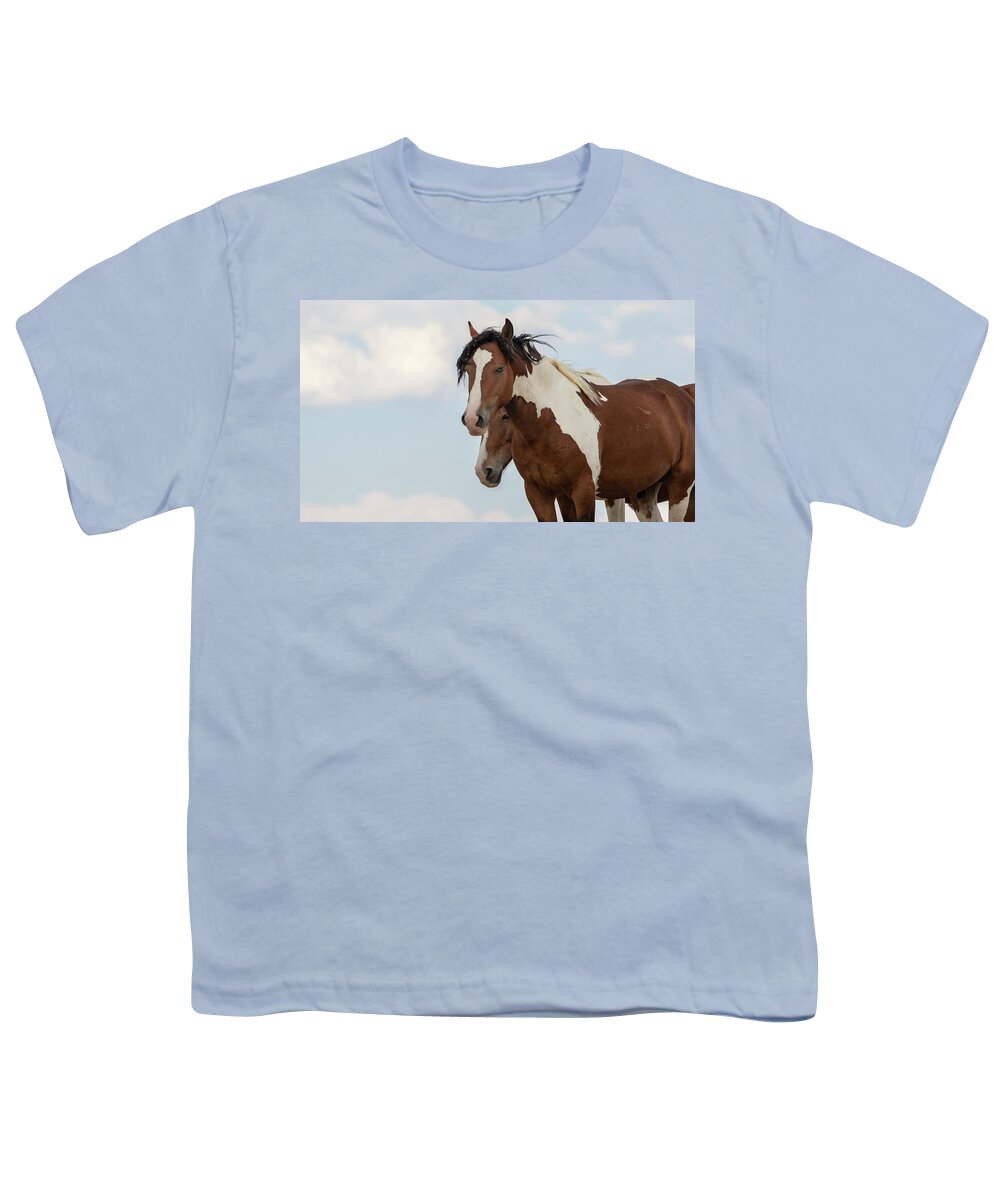Horse Youth T-Shirt featuring the photograph Paints by Ronnie And Frances Howard
