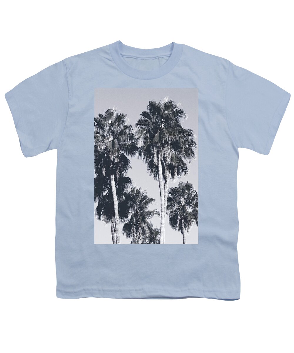 Palm Trees Youth T-Shirt featuring the mixed media Palm Springs Palm Trees- Art by Linda Woods by Linda Woods