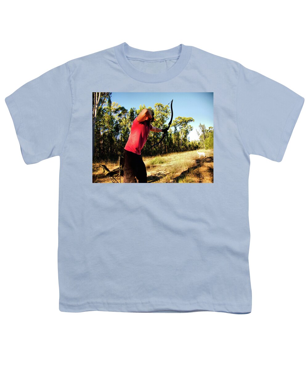 Portrait Youth T-Shirt featuring the photograph Paul bow 6 by Michael Blaine