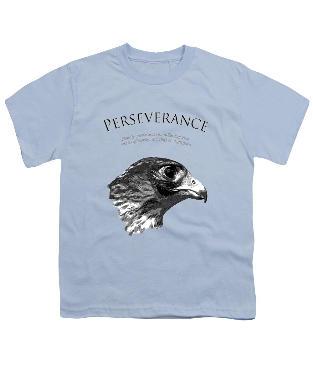 Falcon Youth T-Shirt featuring the photograph Peregrine Falcon Tashunka by Christina Rollo
