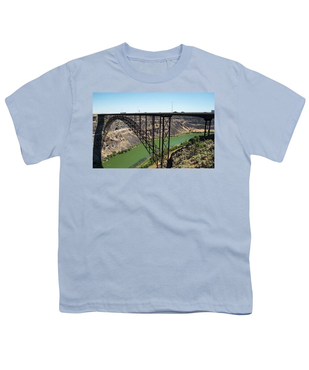 Perrine Memorial Bridge Youth T-Shirt featuring the photograph Perrine Memorial Bridge by Tom Cochran