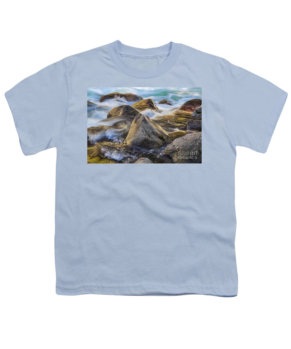 Turbulent Waters Youth T-Shirt featuring the photograph Riverbank by Anthony Michael Bonafede