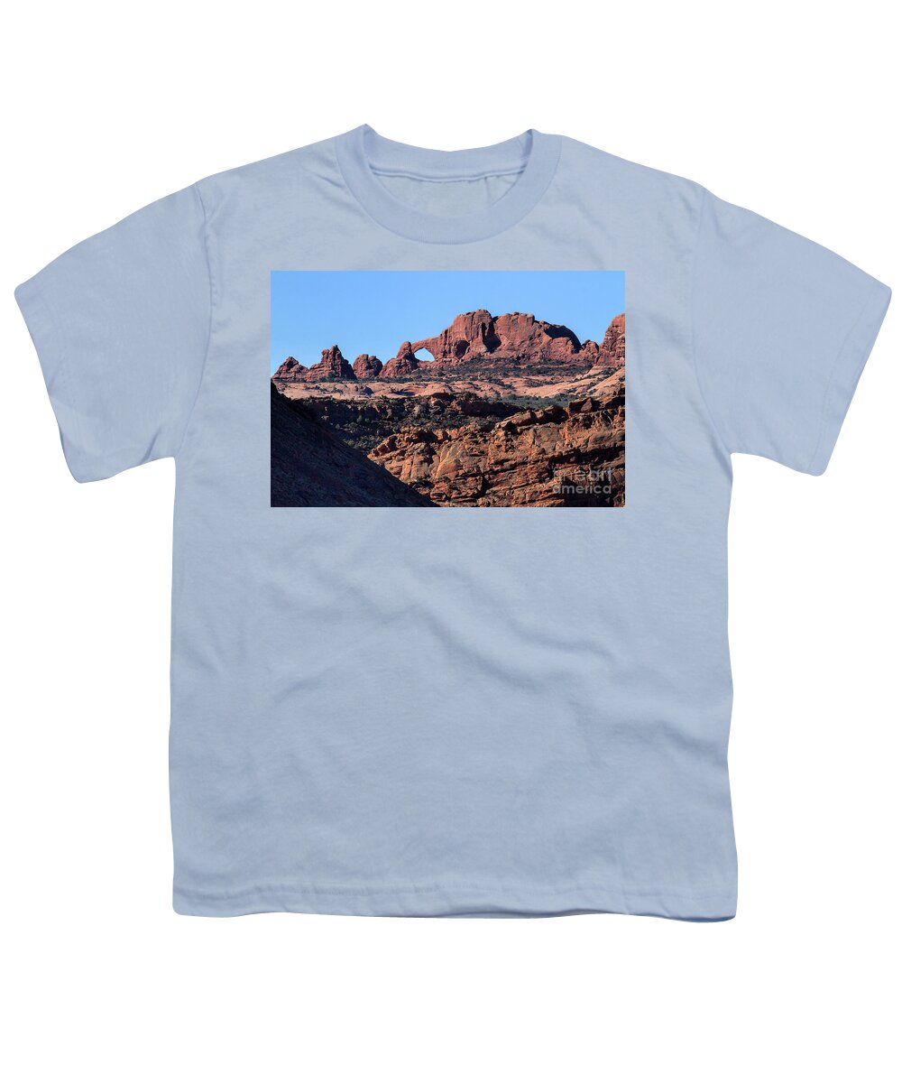 Utah Landscape Youth T-Shirt featuring the photograph Roughcut by Jim Garrison
